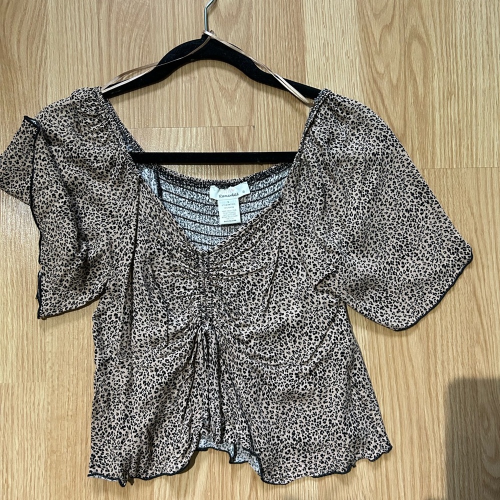 Leopard Print Women's Top